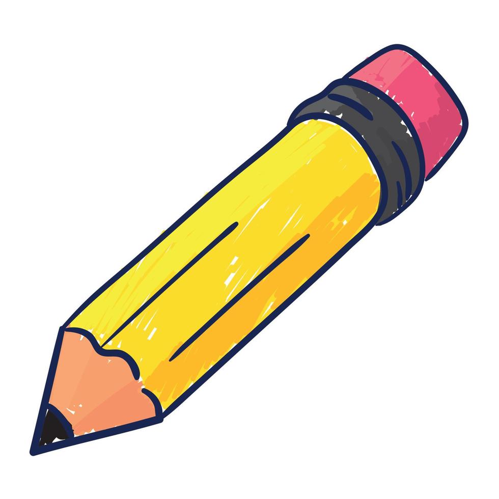 pencil school icon vector