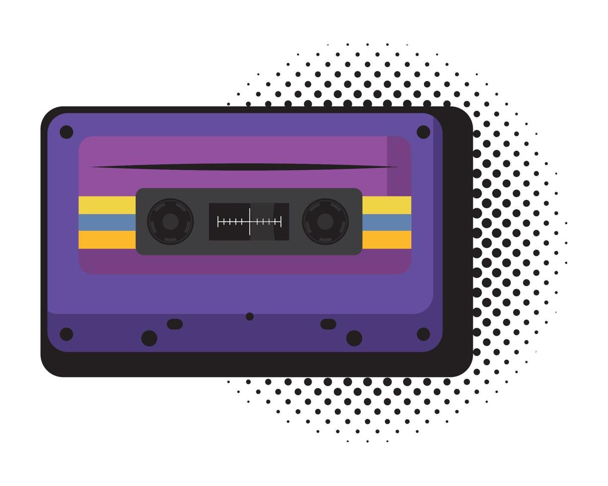 cassette pop art vector