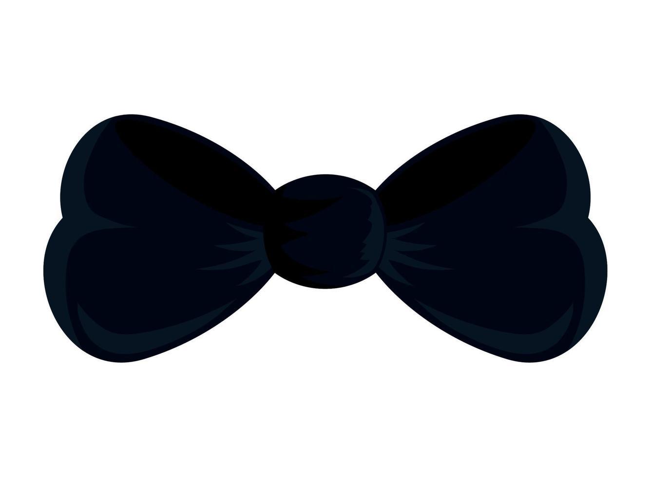 black bowtie icon vector