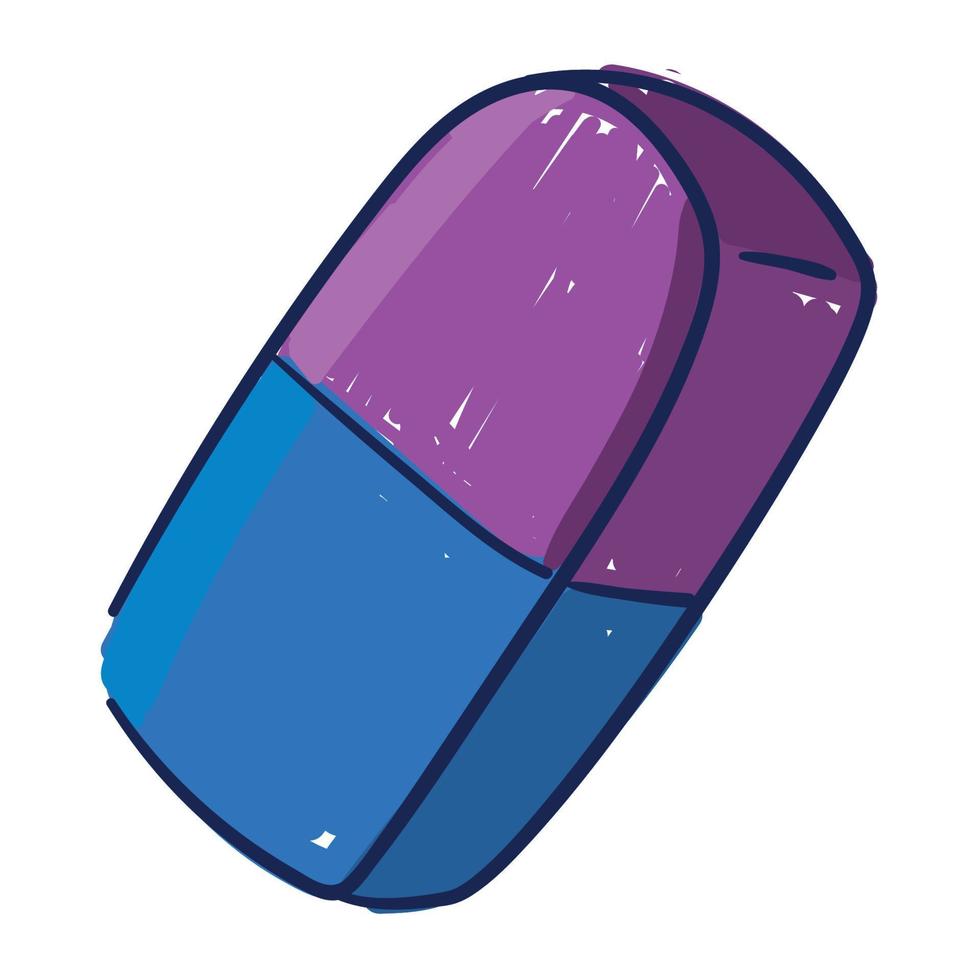 eraser school icon vector