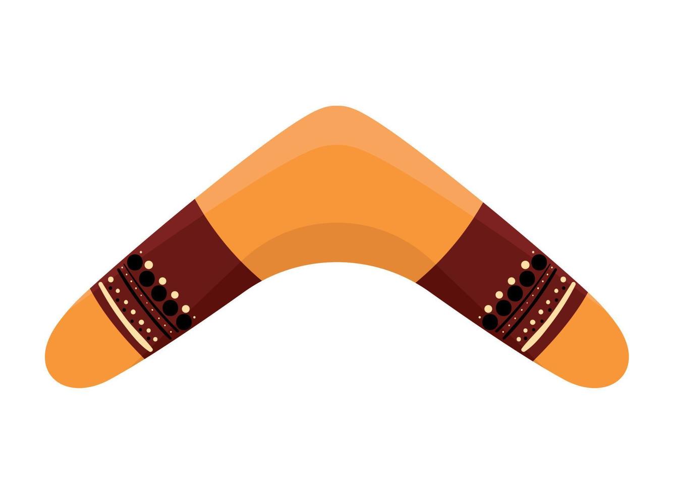 boomerang used in Australian vector