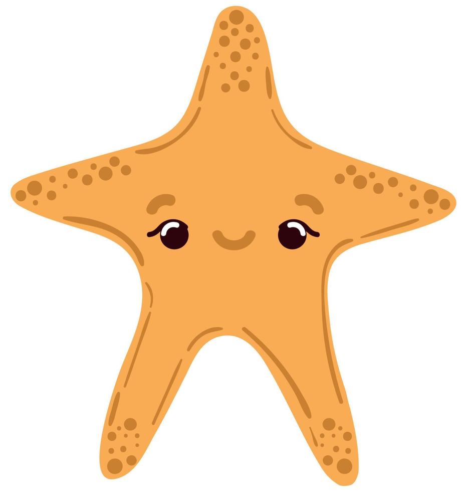 starfish sea icon vector