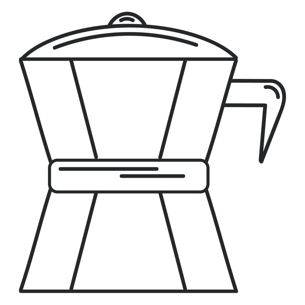 moka pot incoloro vector