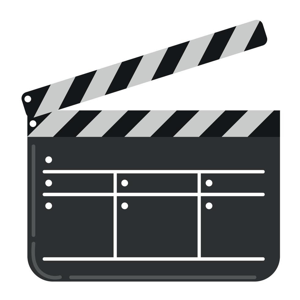 movie clapperboard icon vector