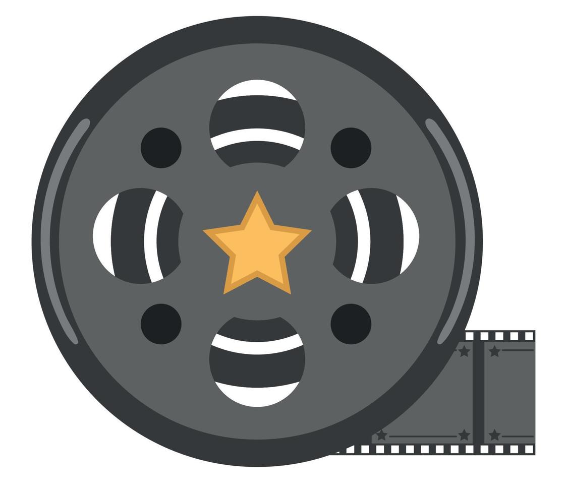 icono de carrete de película vector