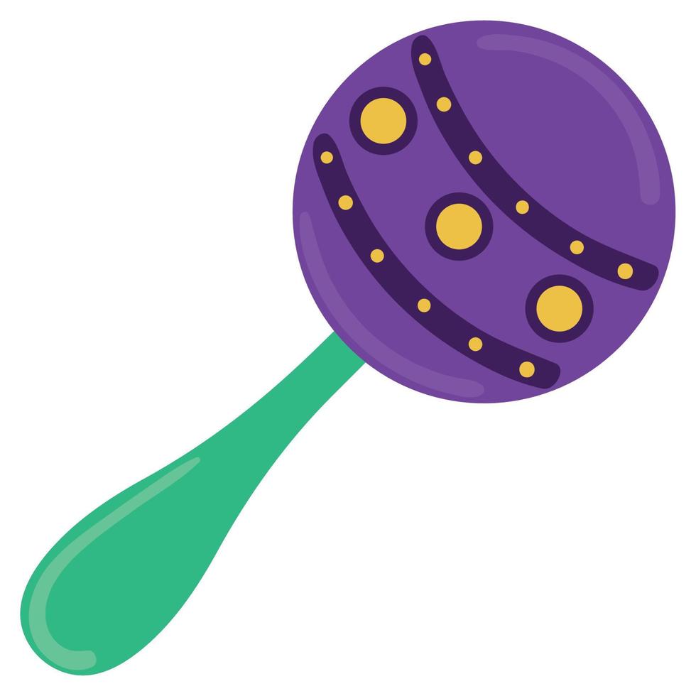 maraca mardi gras vector