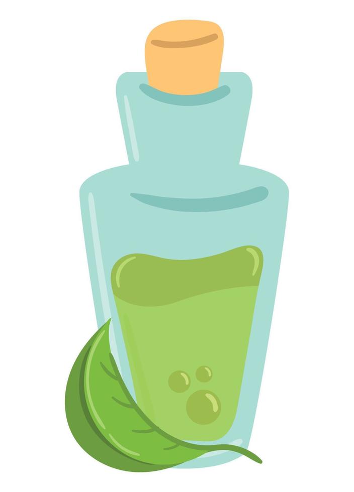 botella de té verde vector