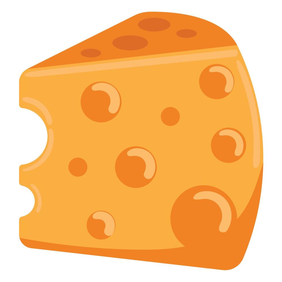 slice cheese snack vector