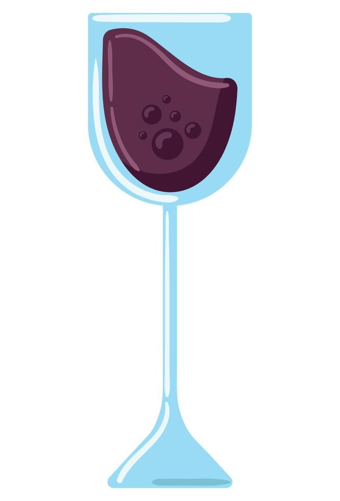 icono de copa de vino vector