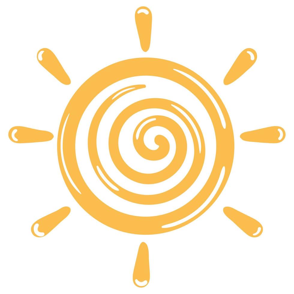 sun climate icon vector