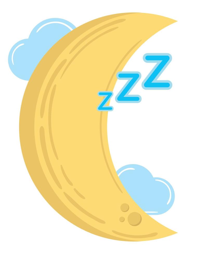 cute moon dream vector