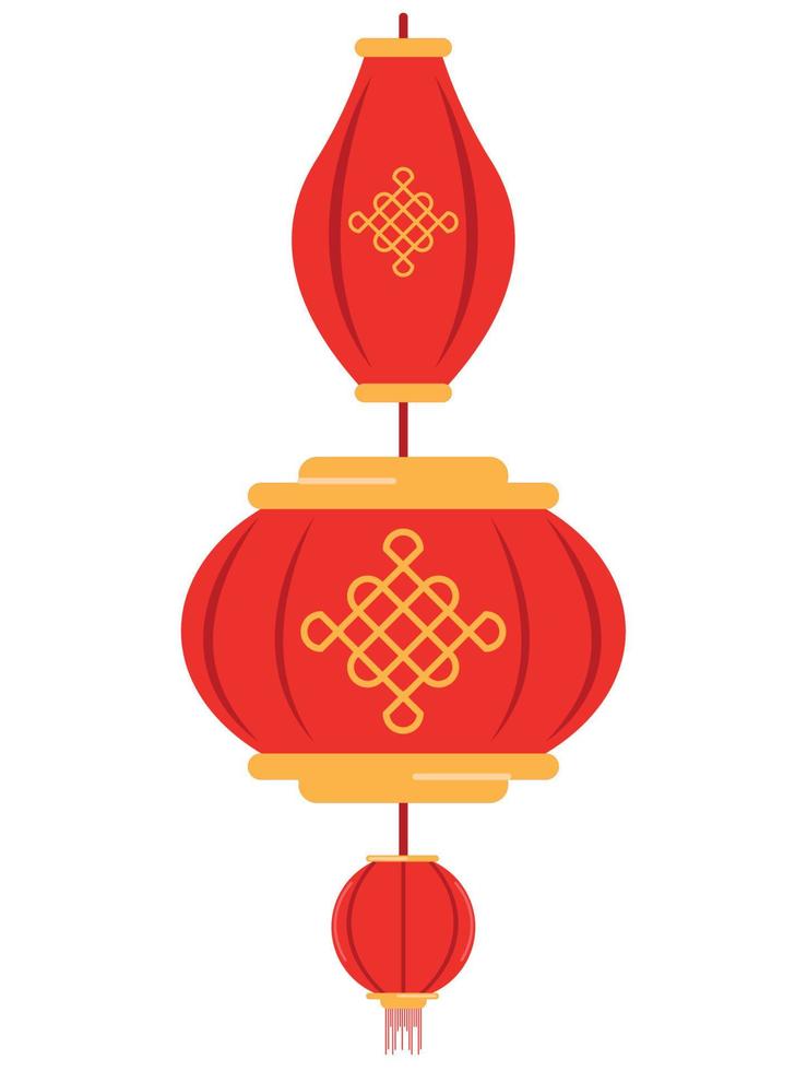 chinese lamps icon vector