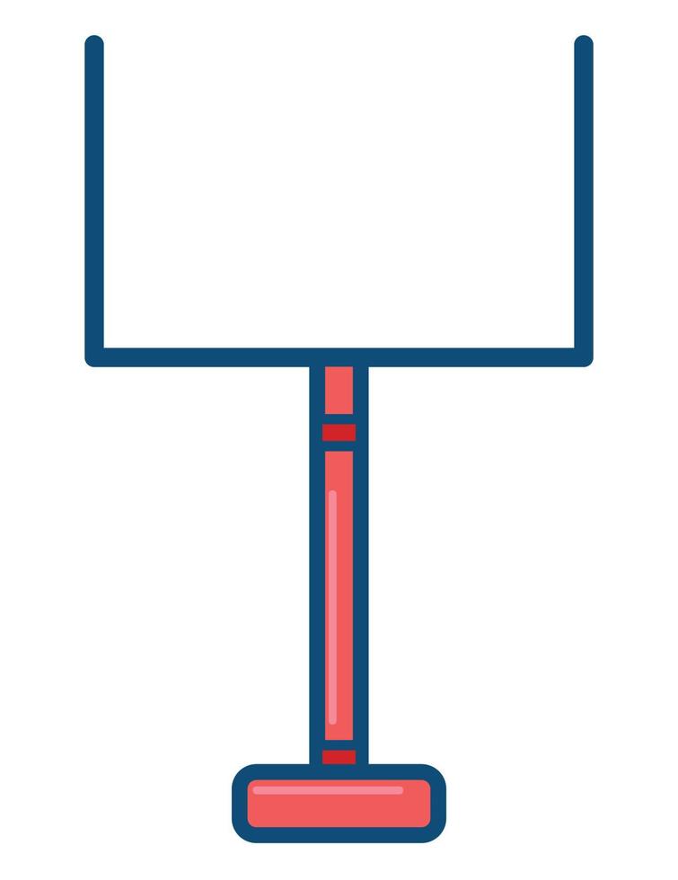 american football goal post vector