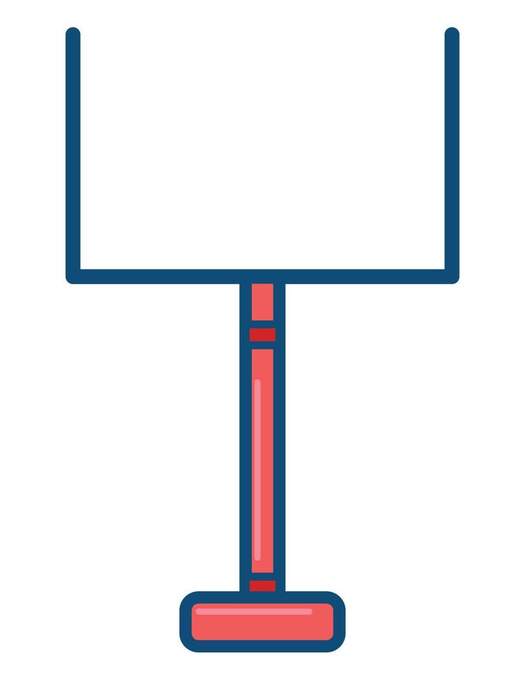 american football goal post vector