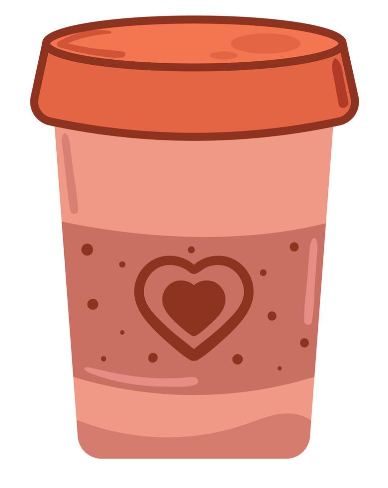 takeaway coffee cup vector