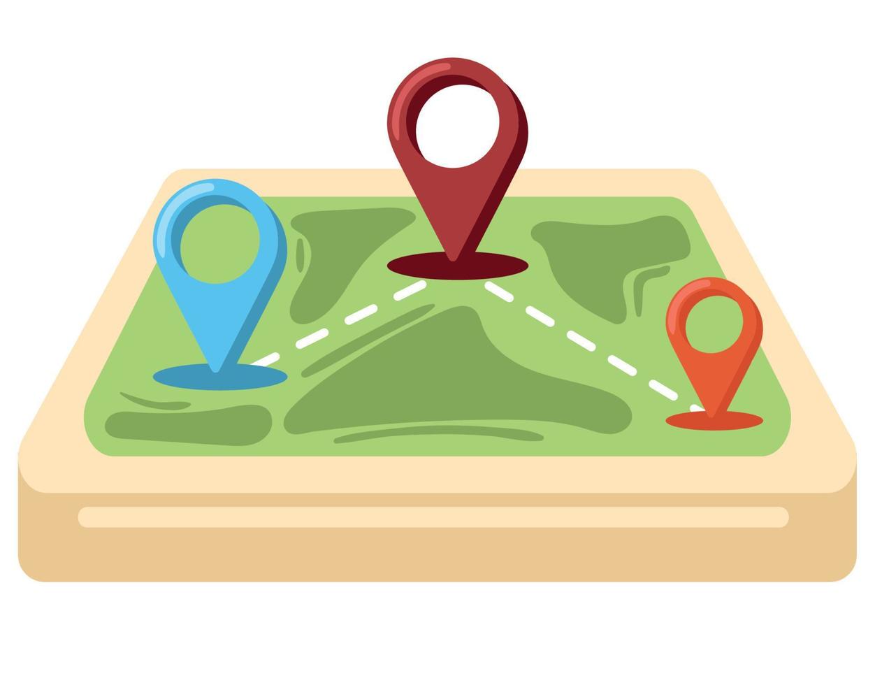 navigation map pointers vector