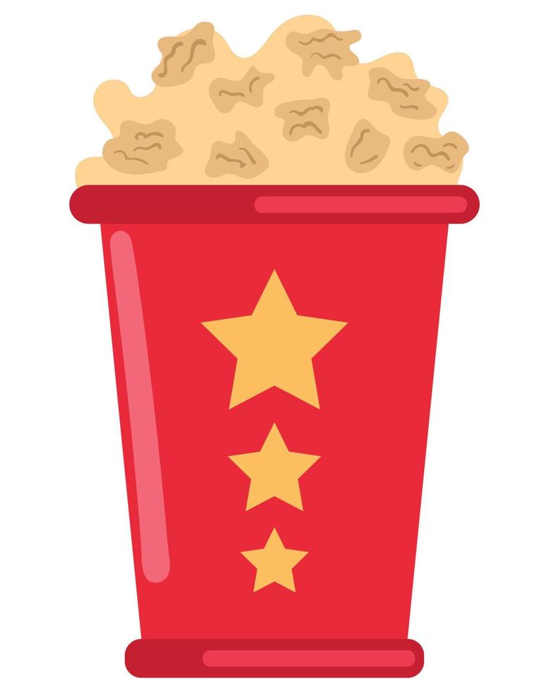 movie pop corn vector