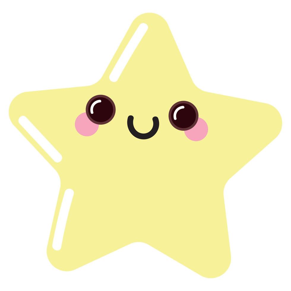 star kawaii weather vector