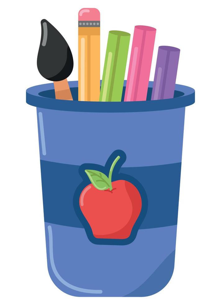 school pencils icon vector