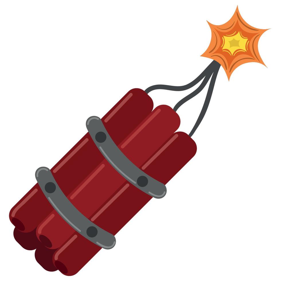 explosion dynamite icon vector