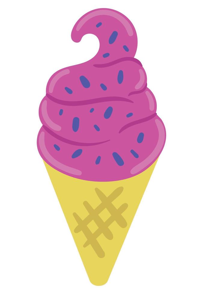 helado de arte pop de los 90 vector