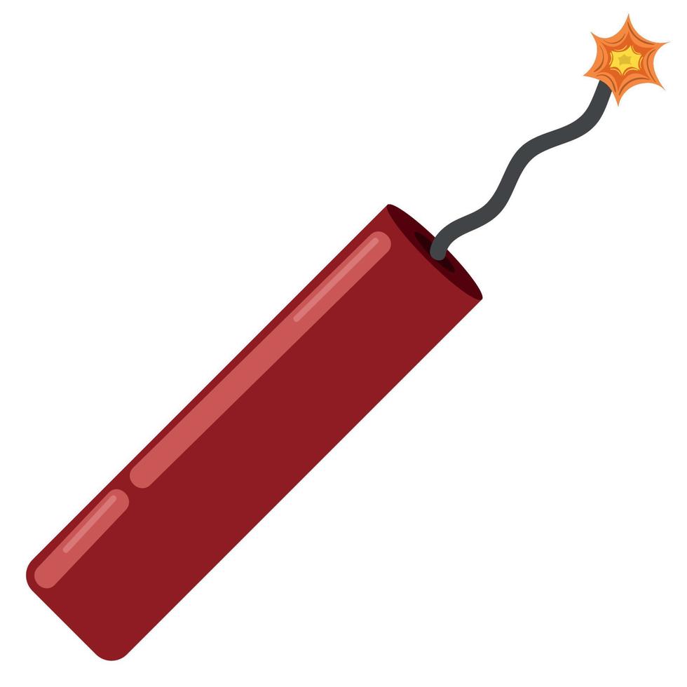 dynamite explosion icon vector