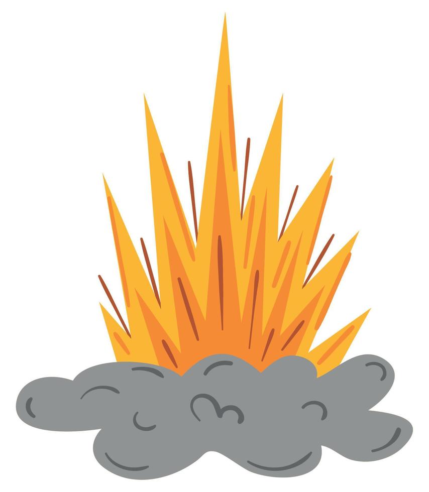 violent explosion icon vector