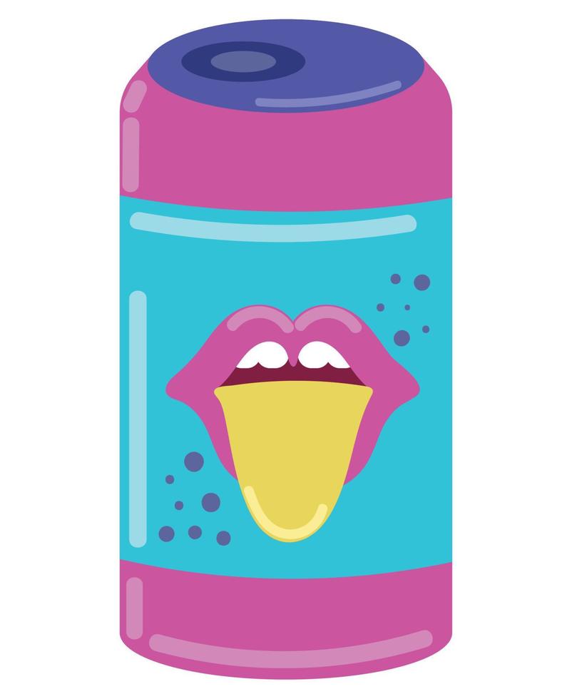 soda can 90s pop art vector