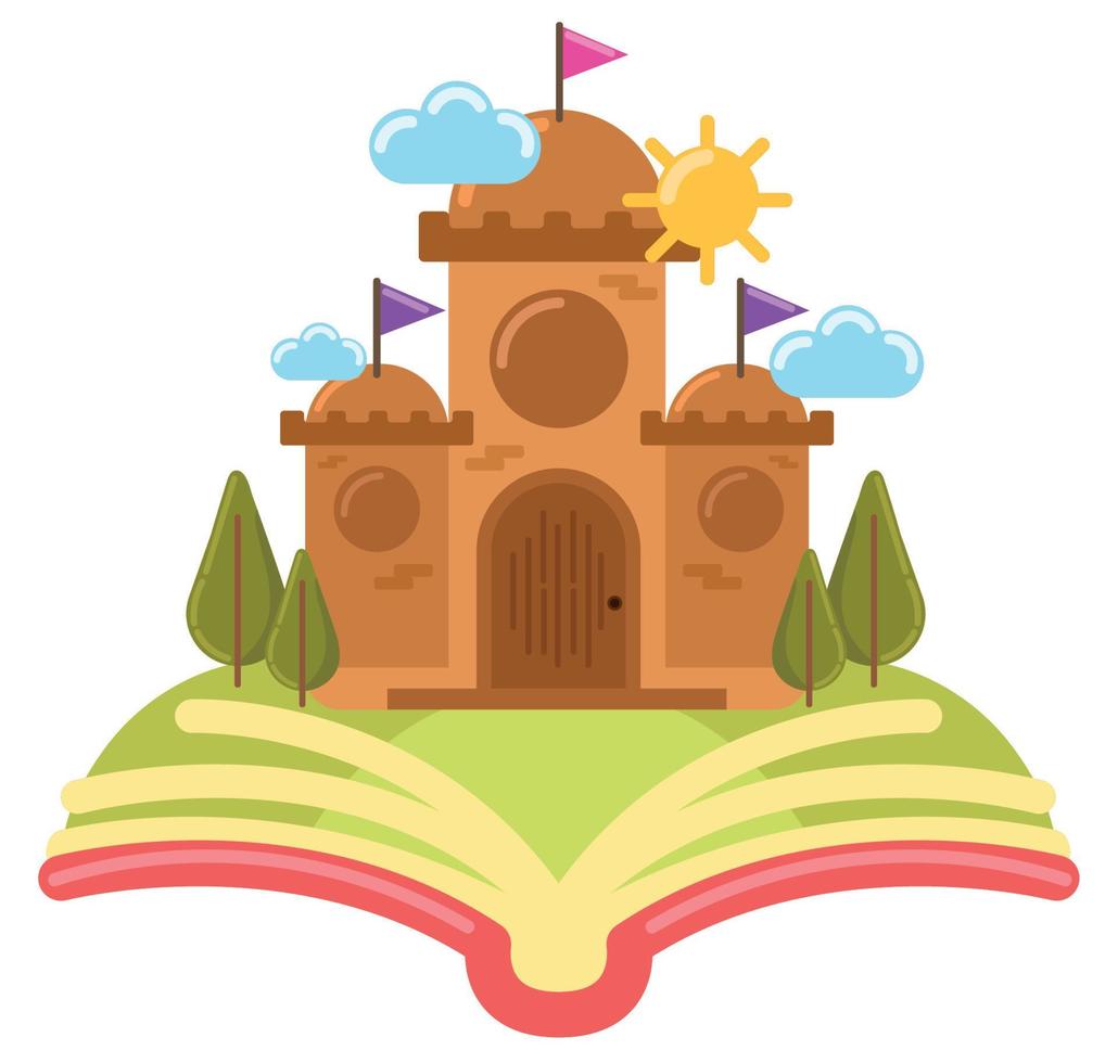 book fairy story vector