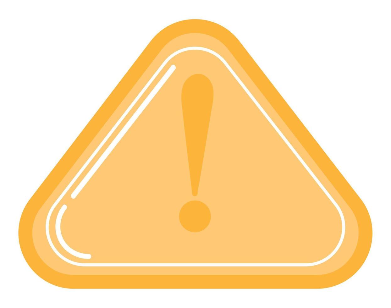 warning sign icon vector