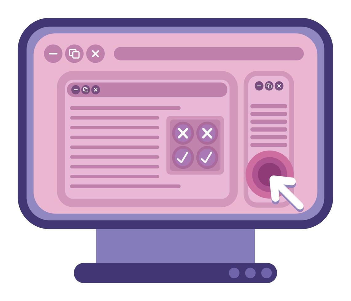 computer web development vector