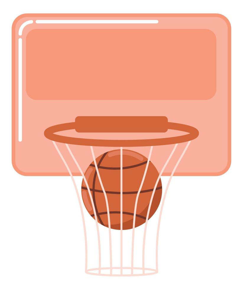 canasta de baloncesto deportivo vector