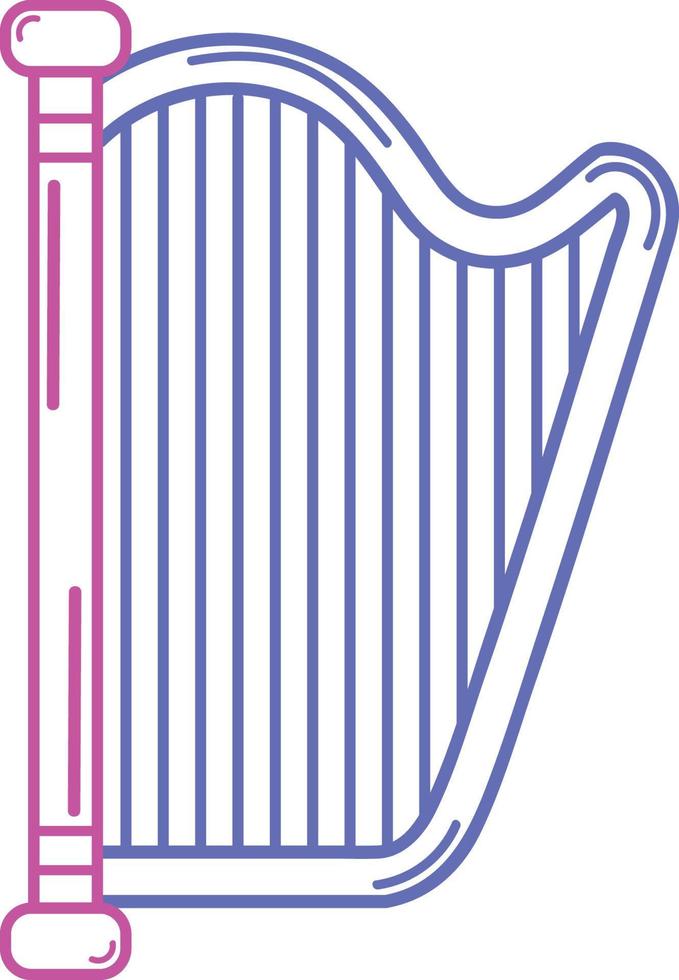 harp music instrument vector