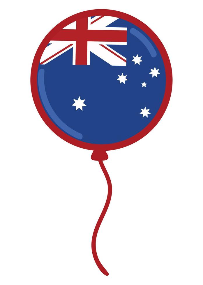 balloon australia day vector