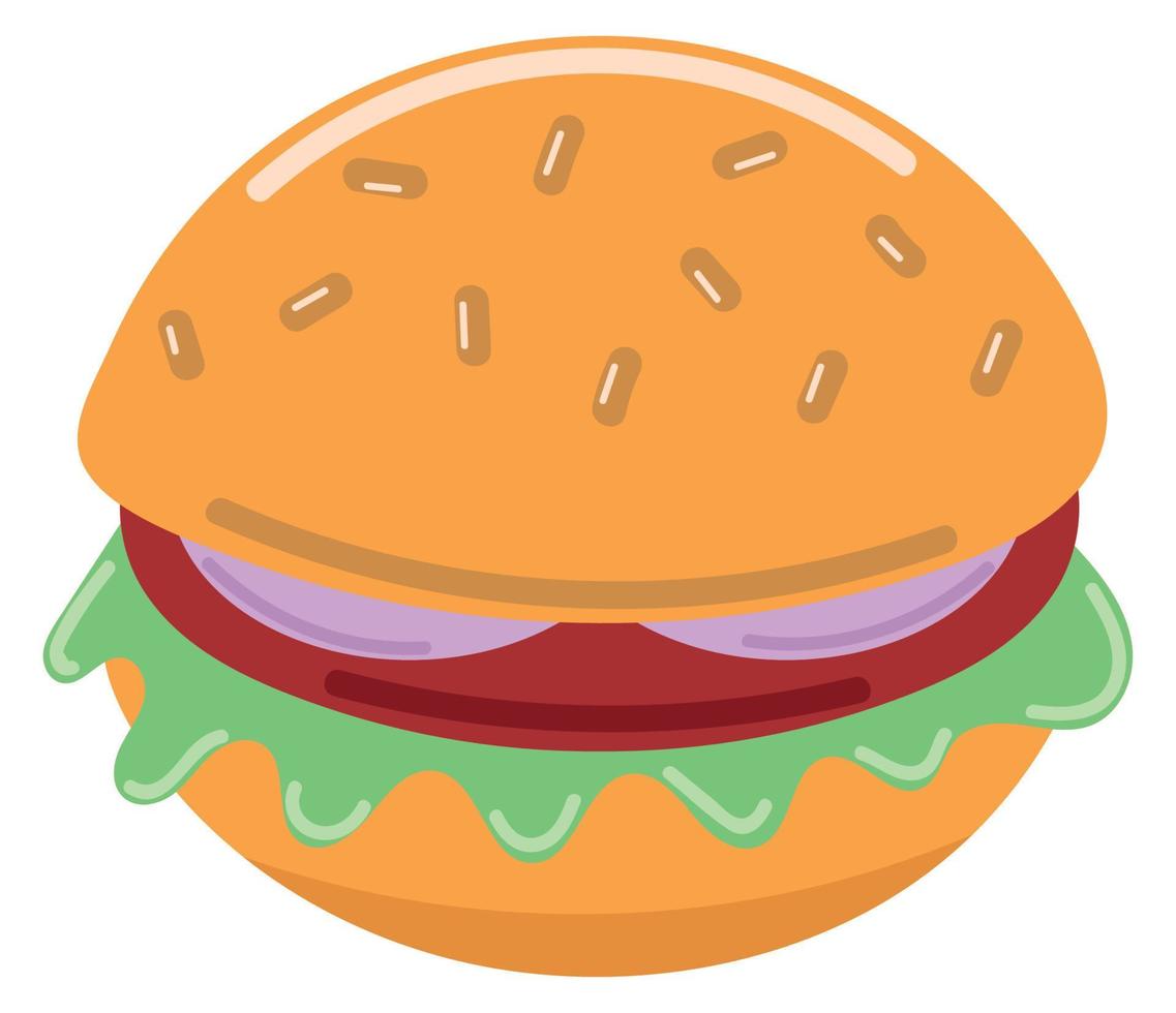 vegetarian burger icon vector