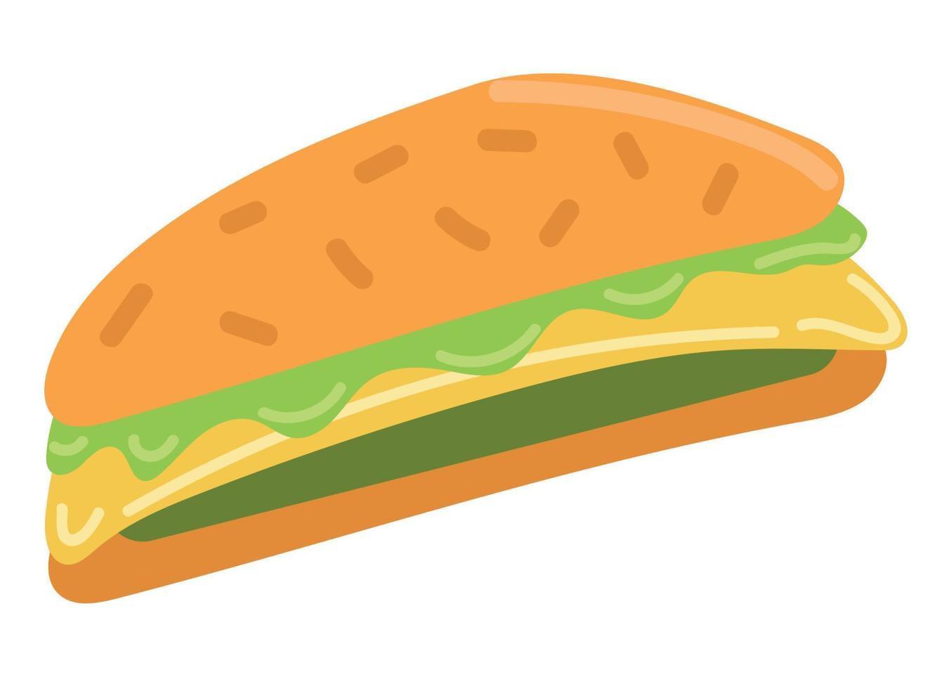 vegetarian sandwich icon vector