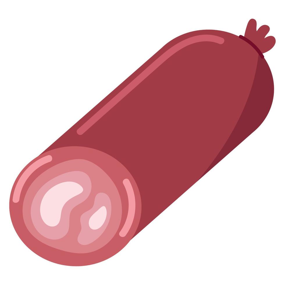 salami meat icon vector