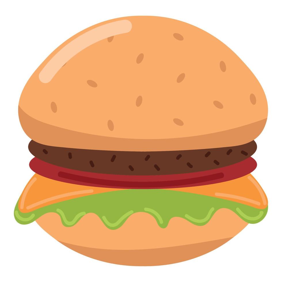 burger meat icon vector