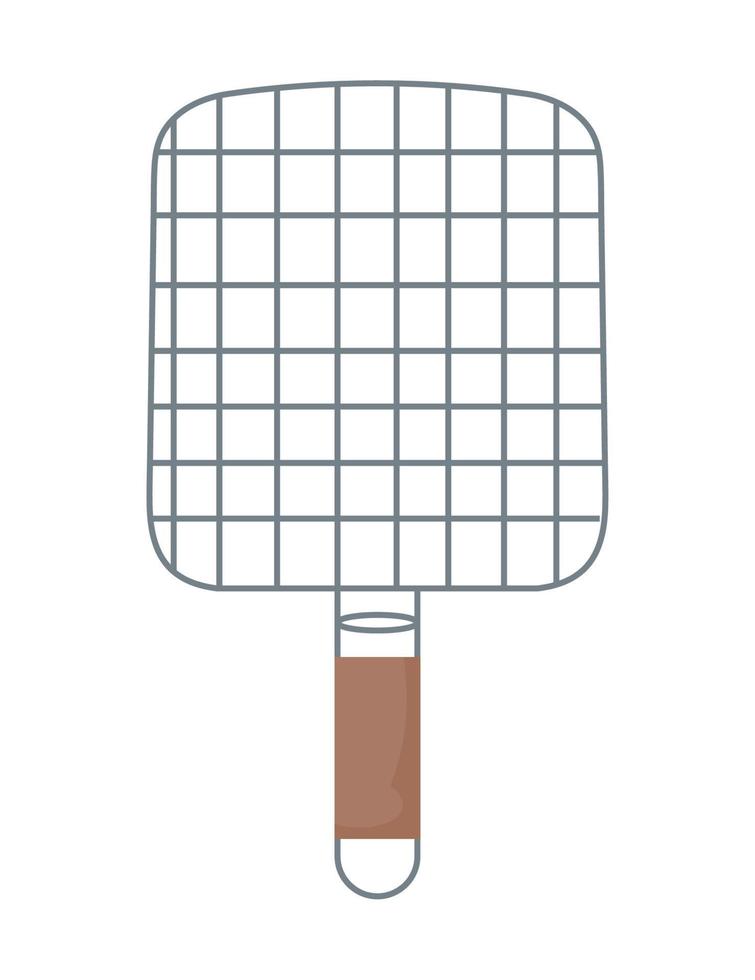 steel grill grate bbq vector