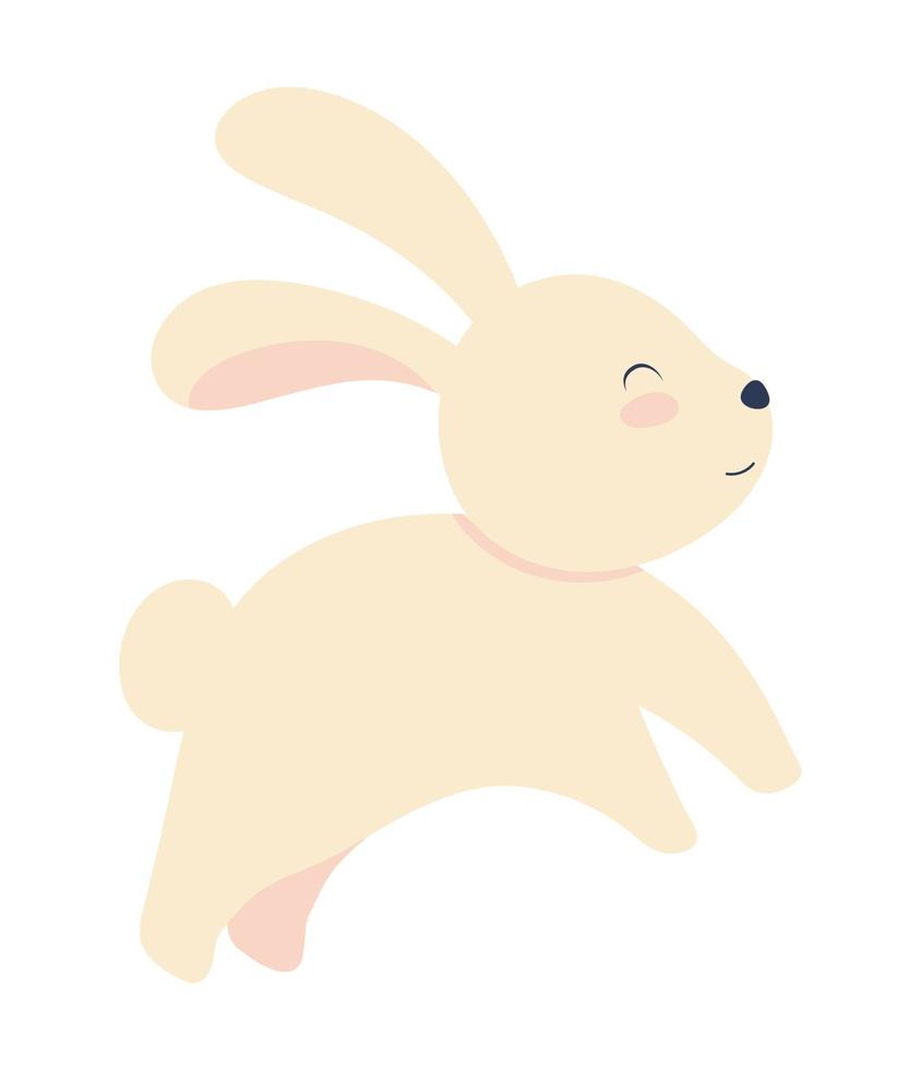 white rabbit icon vector
