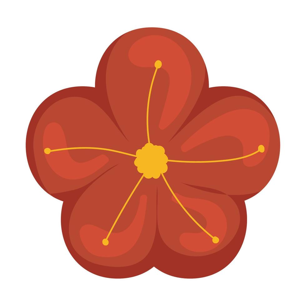 icono de flor de sakura vector