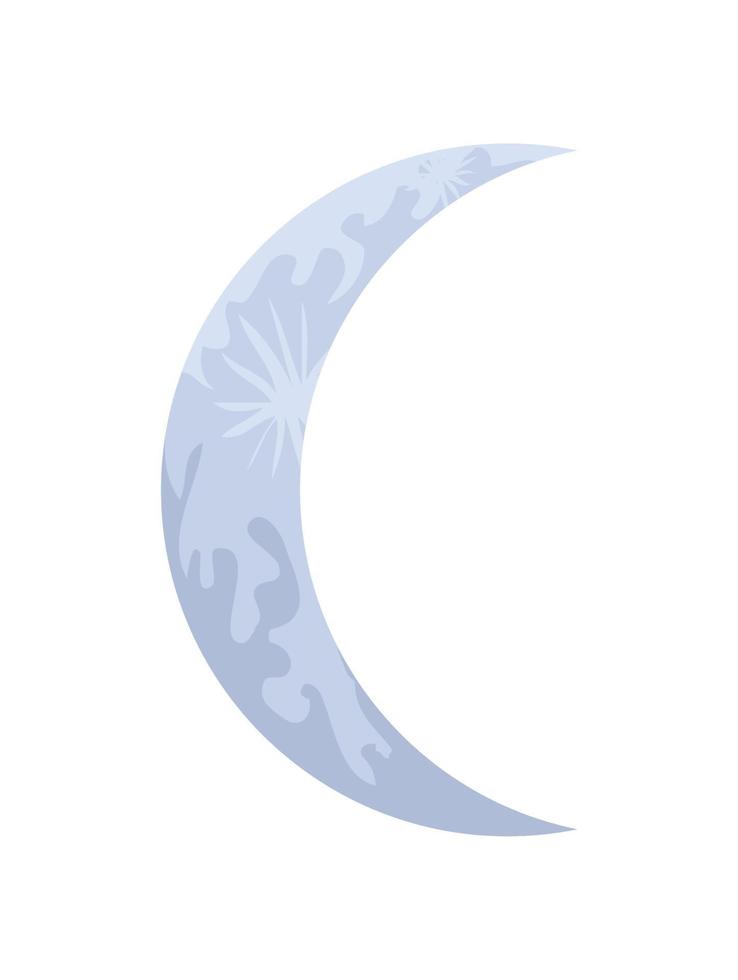 half moon icon vector