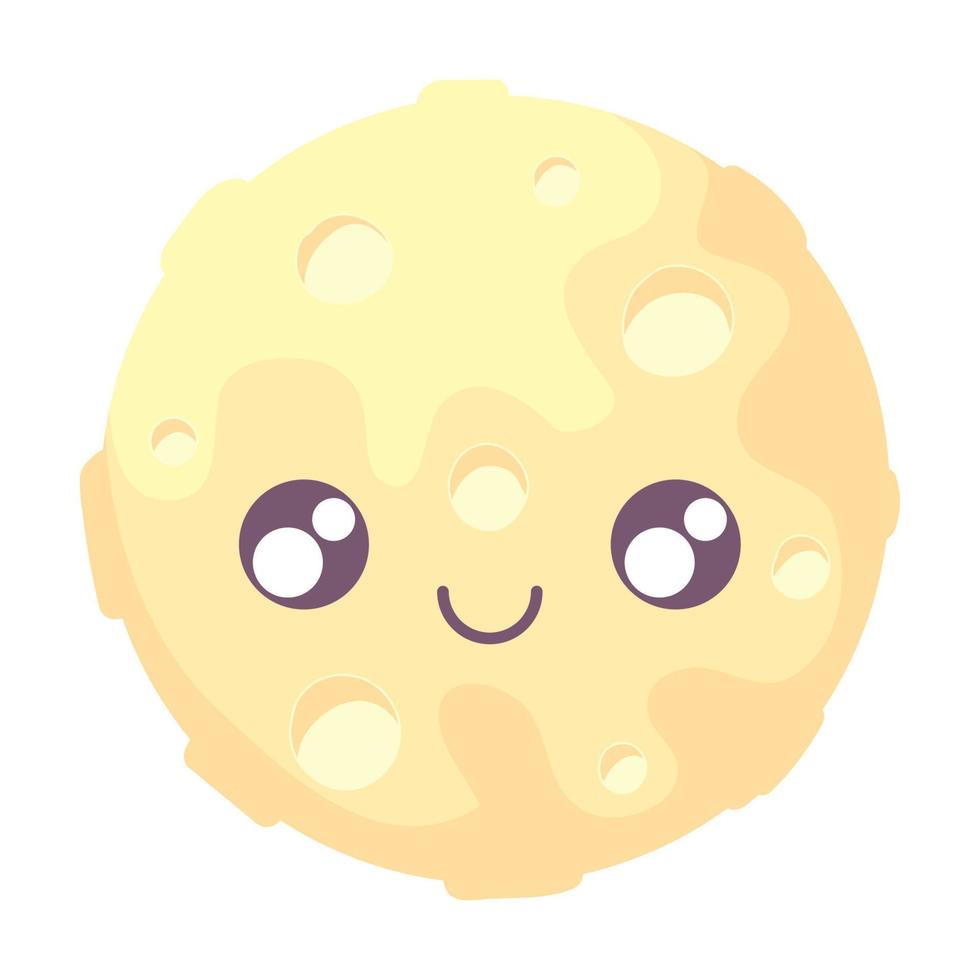 linda luna kawaii vector