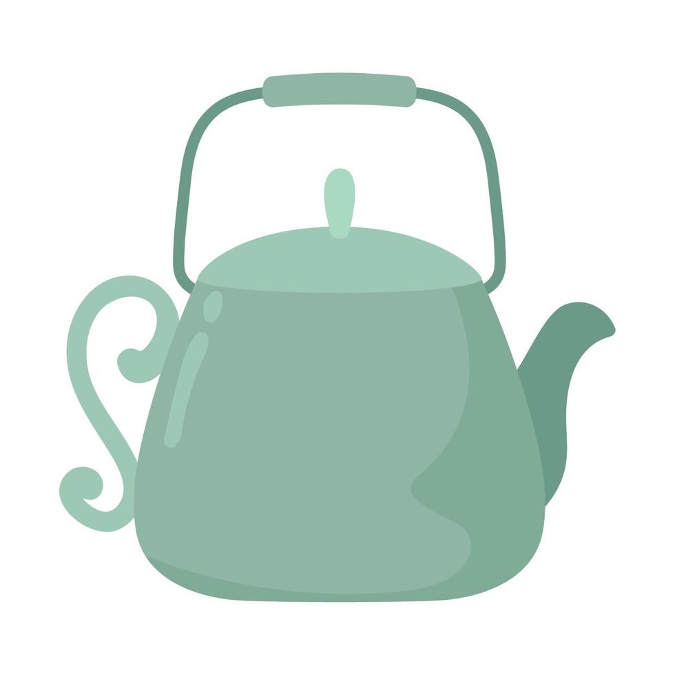 teapot utensil icon vector