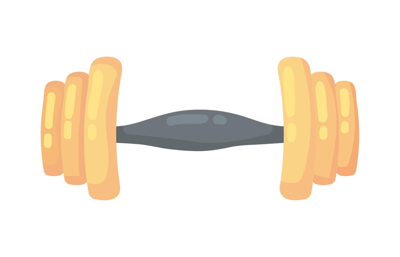dumbbell gym icon vector
