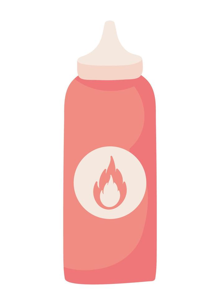 hot sauce bottle vector
