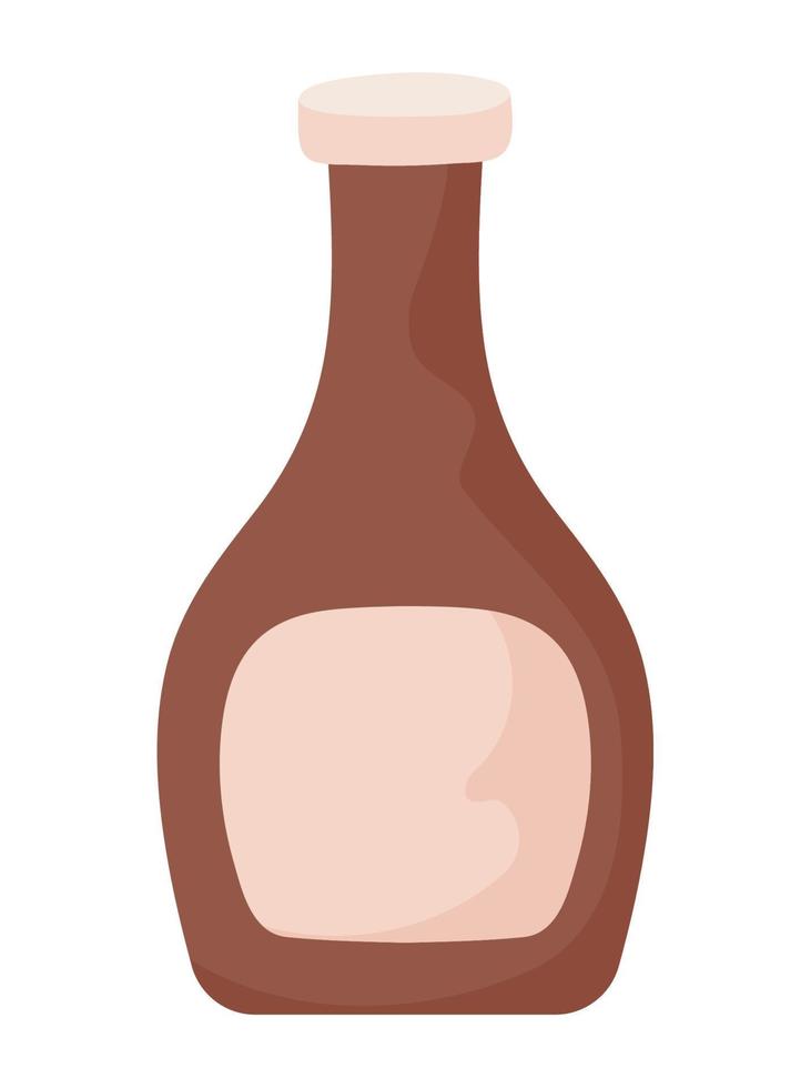 botella de salsa barbacoa vector