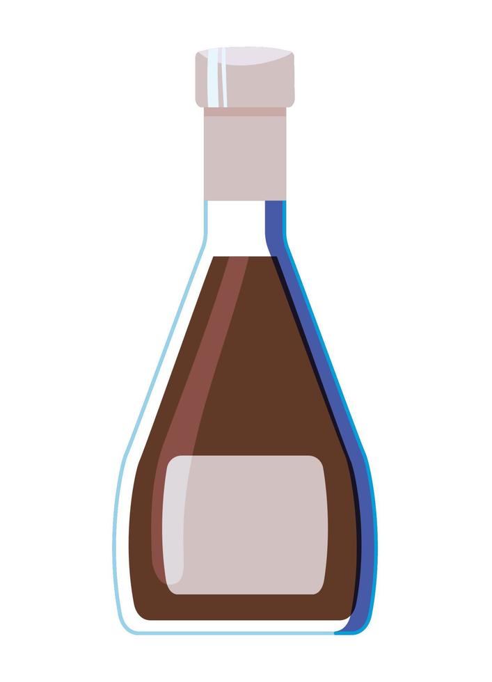 bottle liquid beverage vector