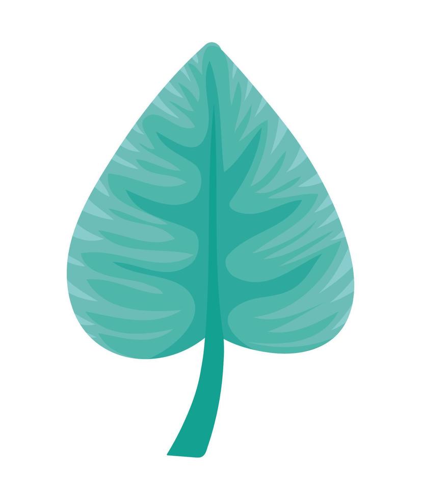 green leaf icon vector