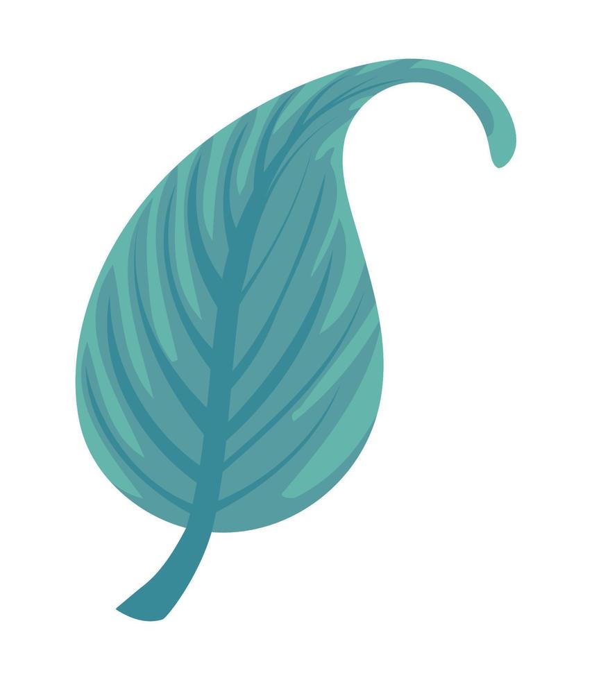 icono de hoja plana vector